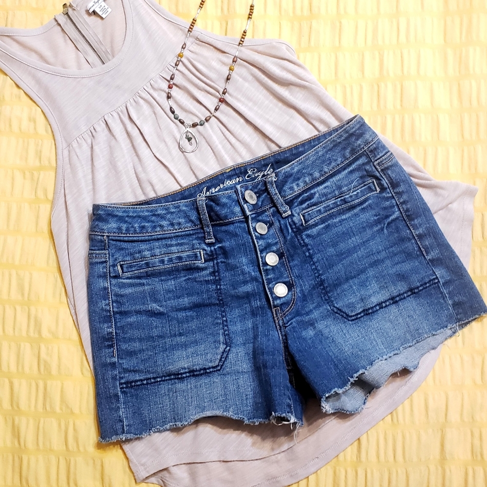 AEO🦅 Button Front Shorts